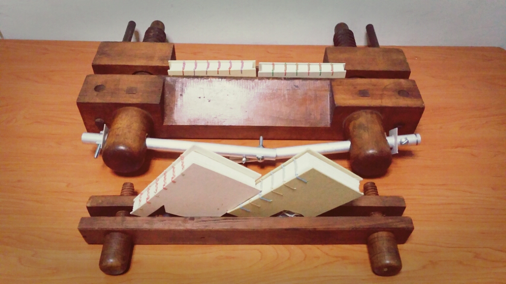 Bookbinding Press, Antique Bookbinding Tools, Early Book Binding tools  Stock Photo - Alamy